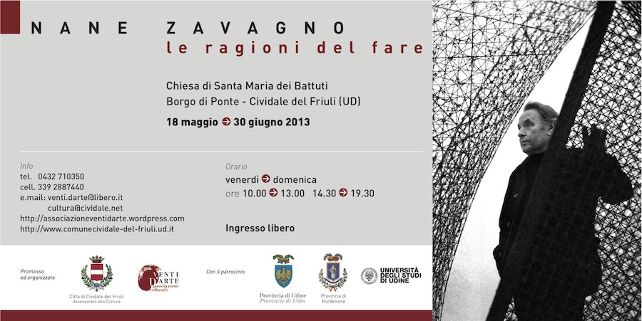 Cividale, mostra Nane Zavagno dal 18 maggio