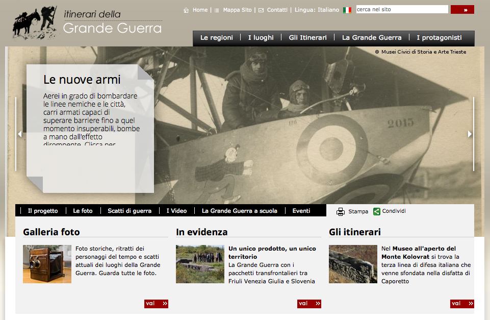 Itinerari della grande guerra