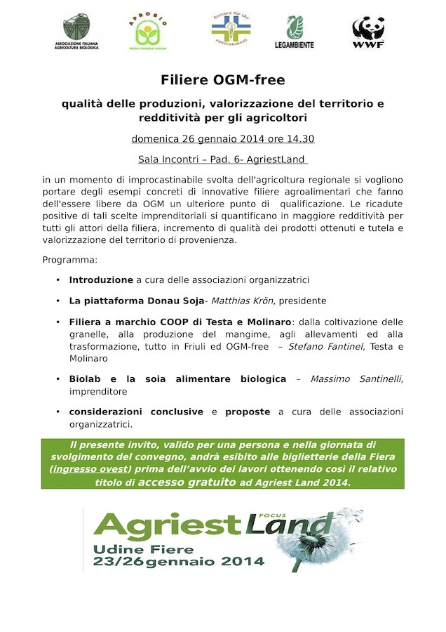 Le Associazioni ambientaliste ad Agriest