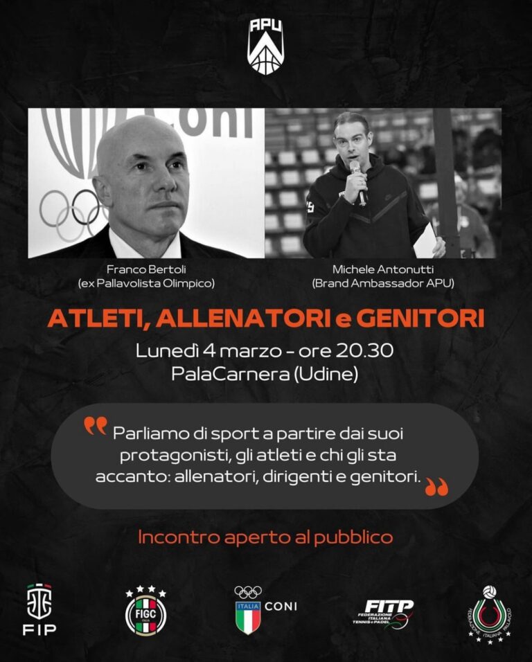 FRANCO BERTOLI PARLA DI ATLETI ALLENATORI E GENITORI